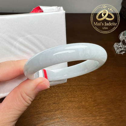 Mai's Jewelry Type A Natural Jadeite Bangle | 57mm |  BA140L03
