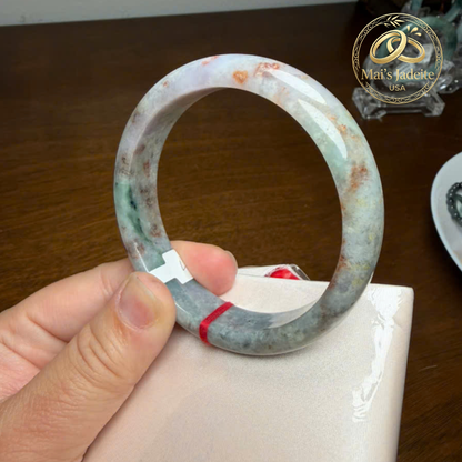 Mai's Jewelry Type A Natural Jadeite Bangle | 60mm |  BA150XL02