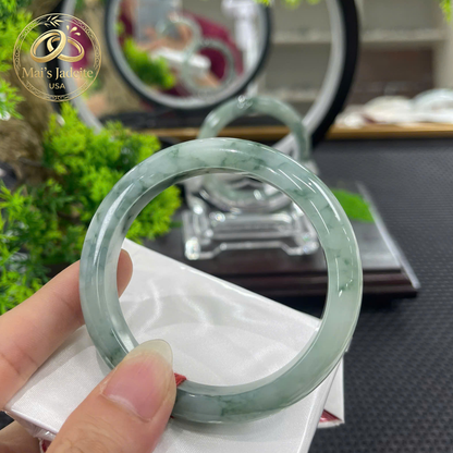 Mai's Jewelry Type A Natural Jadeite Bangle| 56.5mm | BA550L01