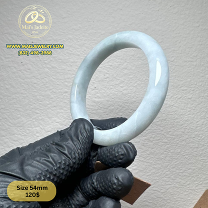 Mai's Jewelry Type A Natural Jadeite Bangle| 54mm | BA42