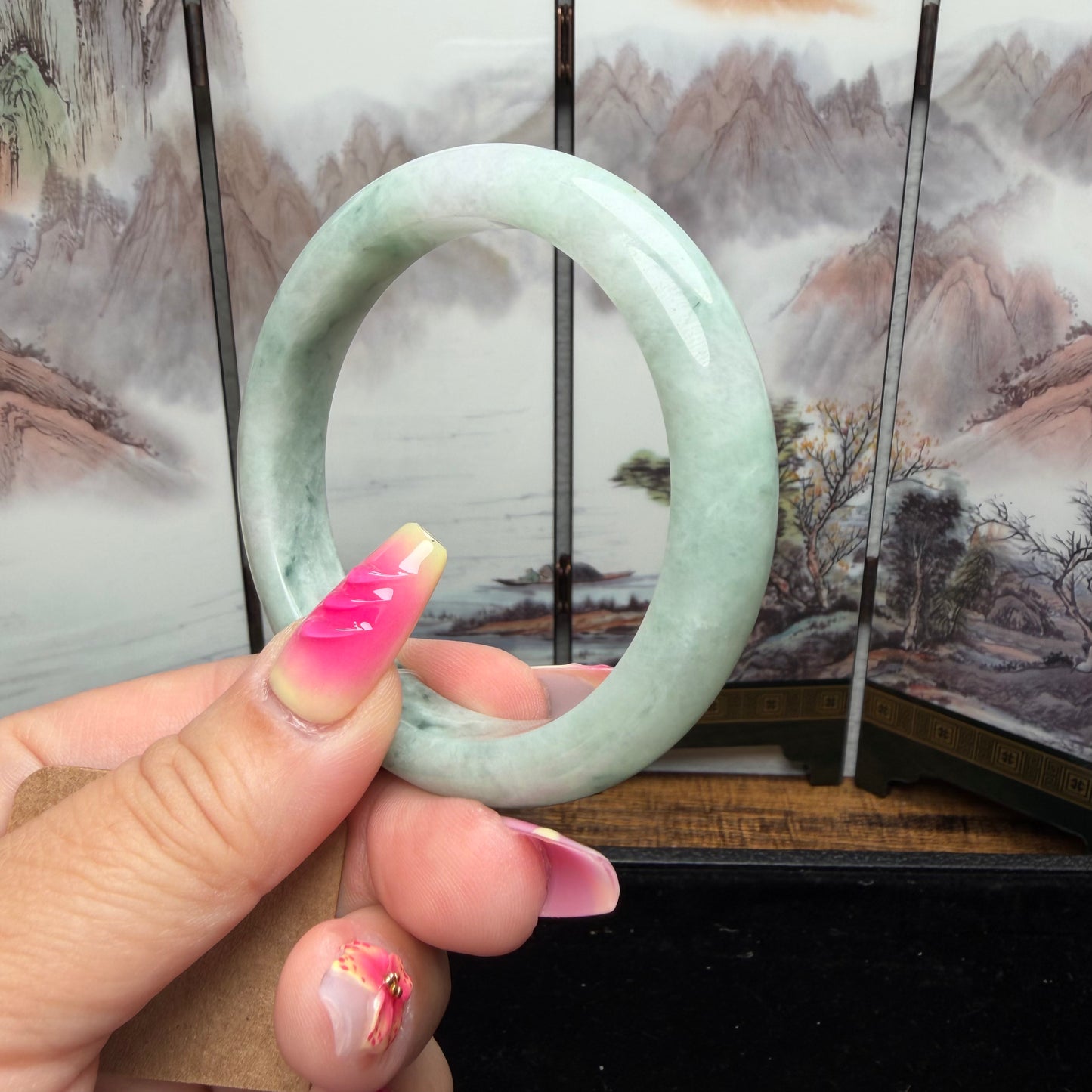 type-a-natural-floating-green-burmese-jadeite-jade-bangle-57-7mm-sku-ba101-mais-jewelry