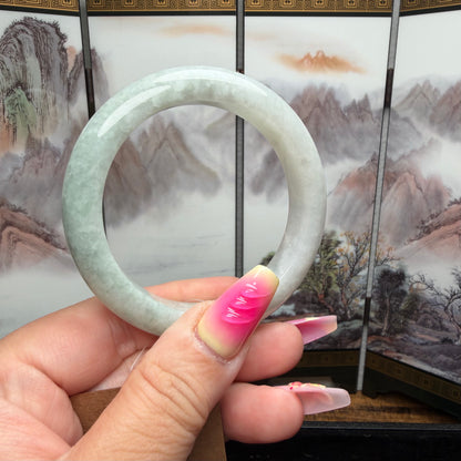 Type A Burmese Jadeite Jade Bangle | 54.6mm | SKU BA102