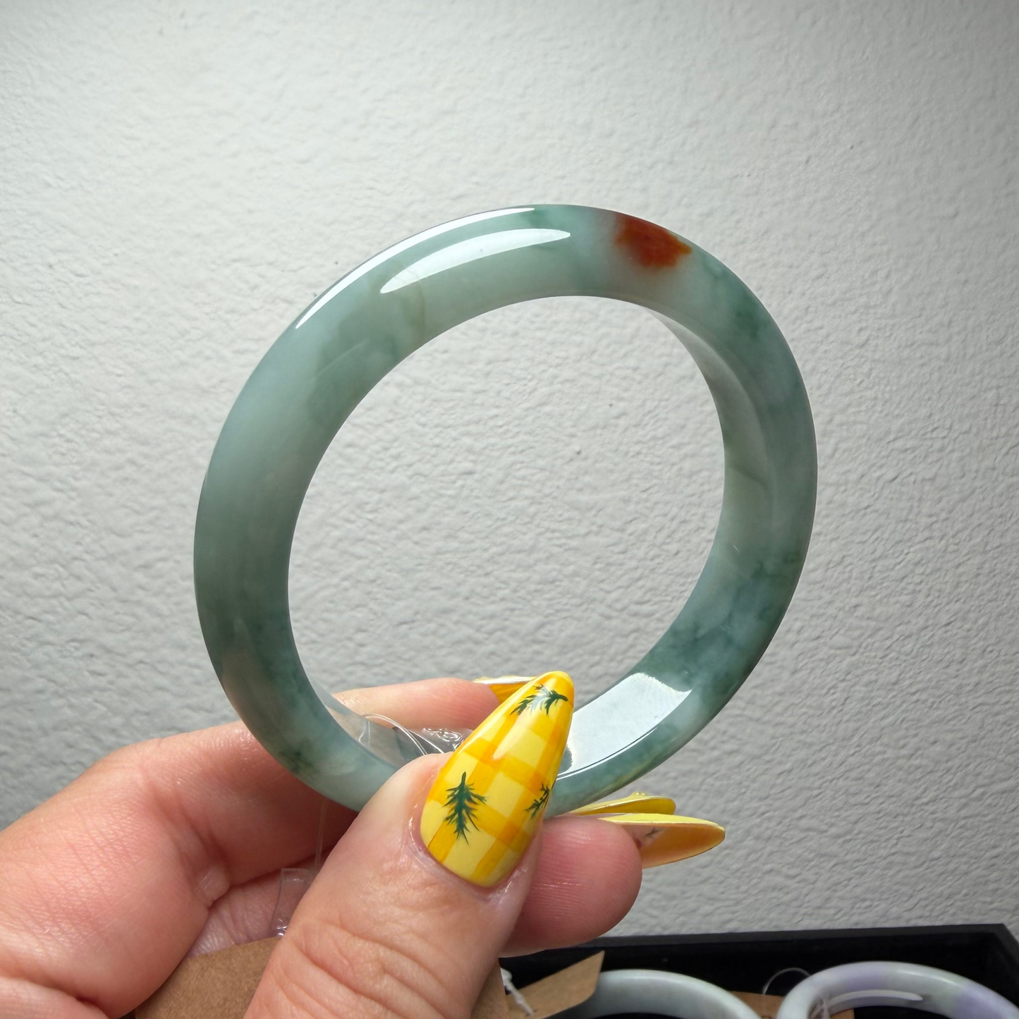 Mai's Jewelry Type A Natural Jadeite Bangle| Size 57 mm | BA60