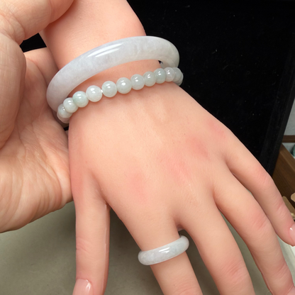 Full Jadeite Jade Ring | US size 8.5 | R1