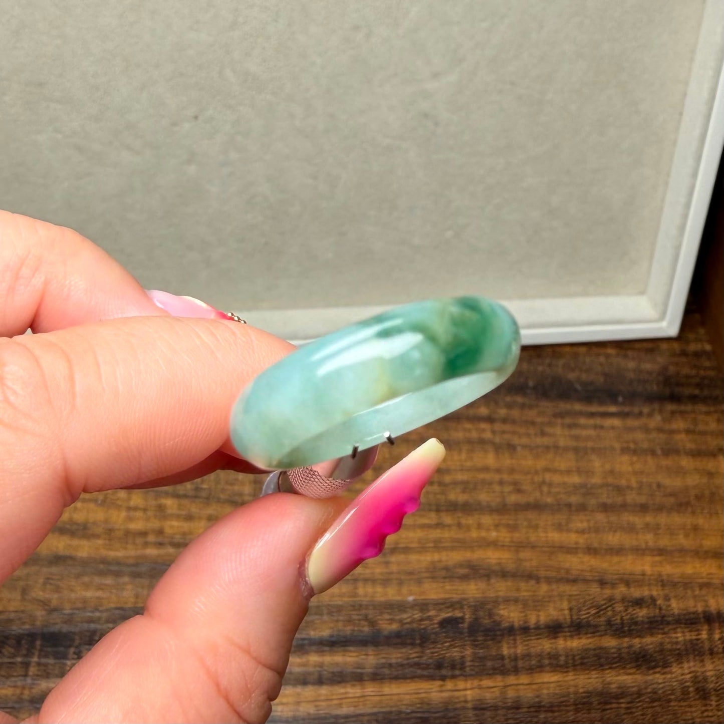 Full Jadeite Jade Ring | US size 6.5 | R2
