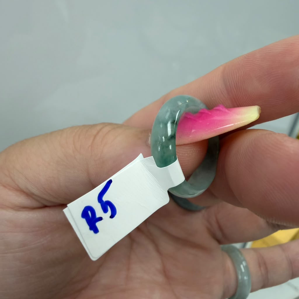 Full Jadeite Jade Ring | US size 8 | R5