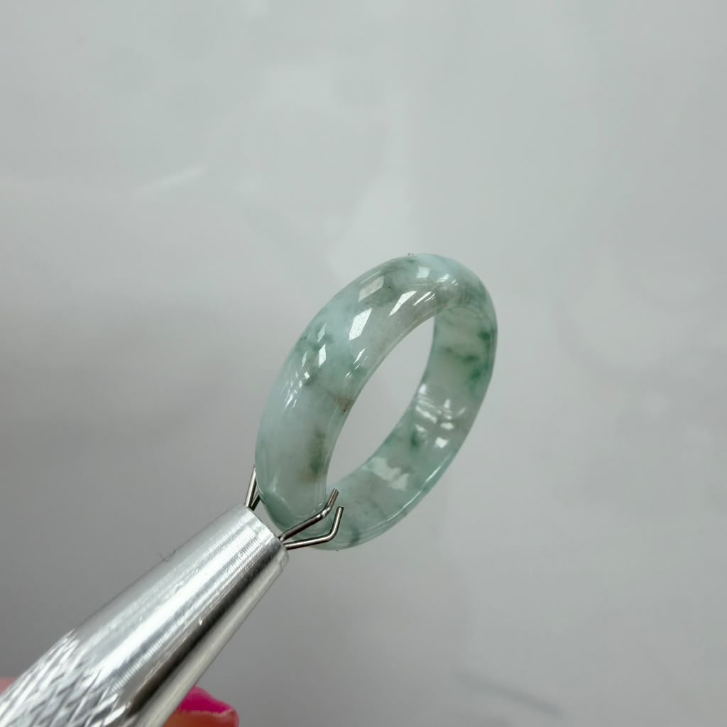 Full Jadeite Jade Ring | US size 8 | R6