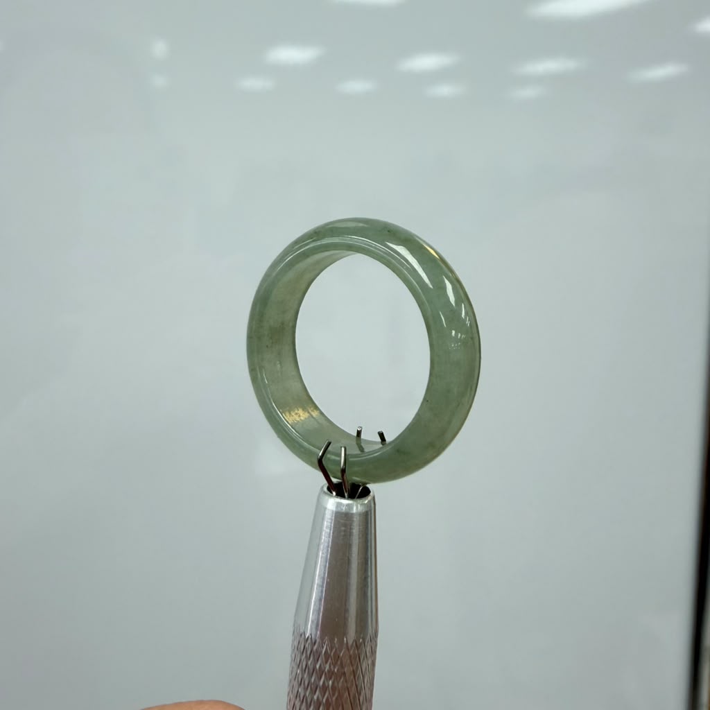Full Jadeite Jade Ring | US size | R14