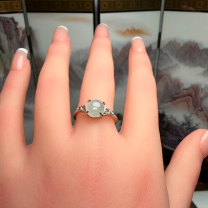 Silver Jade Ring | SR04