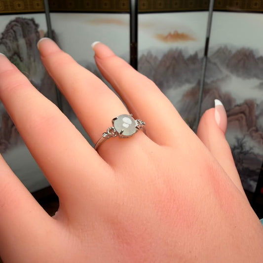 Silver Jade Ring | SR04