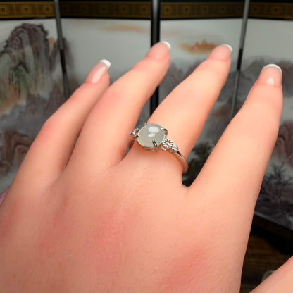 Silver Jade Ring | SR04