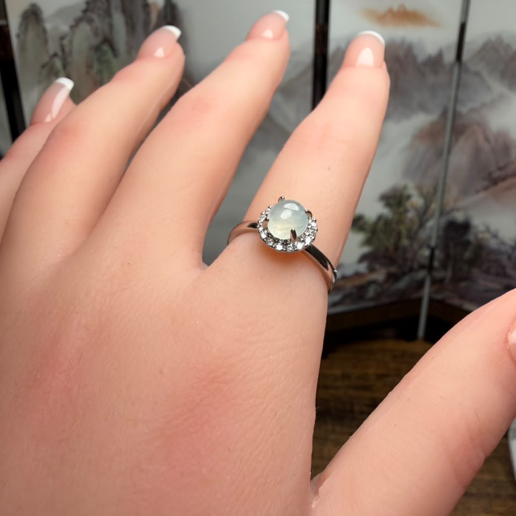 Silver Jade Ring | SR05