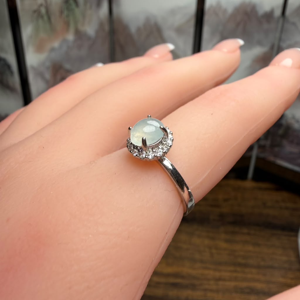 Silver Jade Ring | SR05