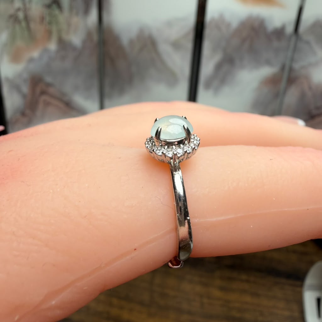 Silver Jade Ring | SR05
