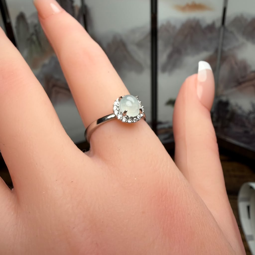 Silver Jade Ring | SR05