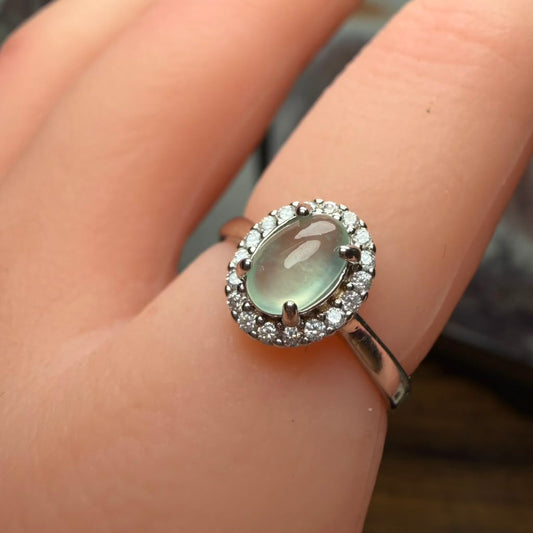 Silver Jade Ring | SR06