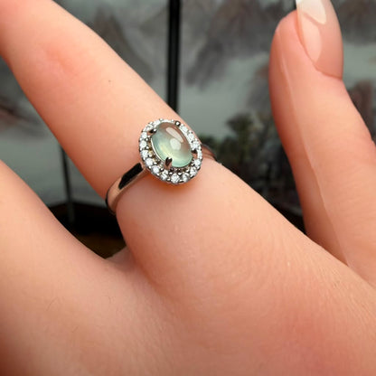 Silver Jade Ring | SR06