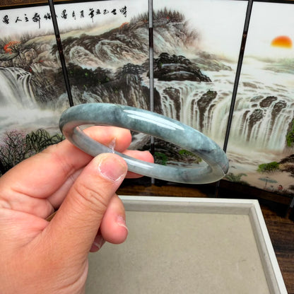 Type A Burmese Jadeite Jade Bangle | Size 60.5mm | SKU 503