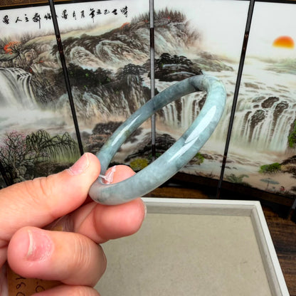 Type A Burmese Jadeite Jade Bangle | Size 60.5mm | SKU 503