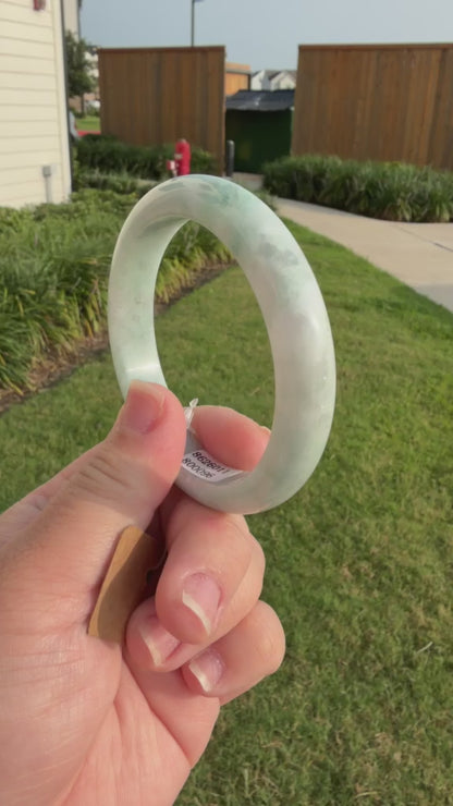 Mai's Jewelry Type A Natural Jadeite Bangle | 57mm | BA220M05